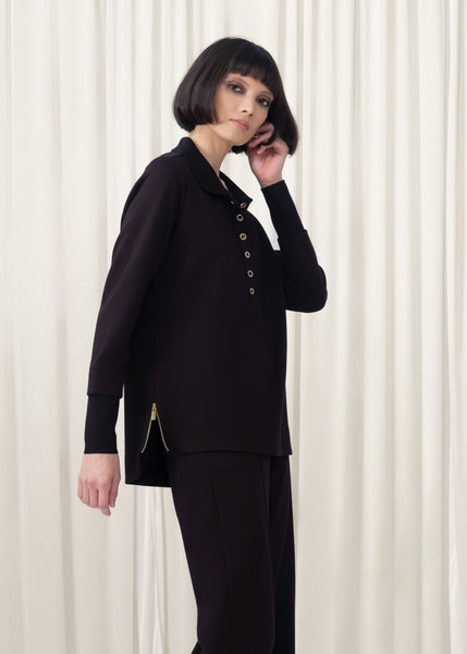 Hadley V-Neck and Collar Top