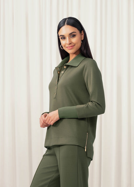 Hadley V-Neck and Collar Top