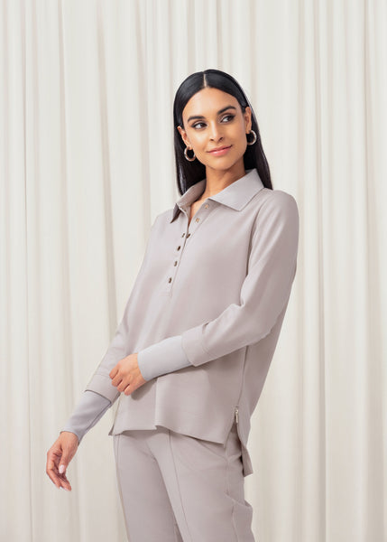 Hadley V-Neck and Collar Top