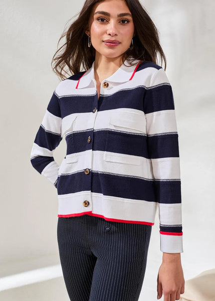Gloria Stripe Cardigan